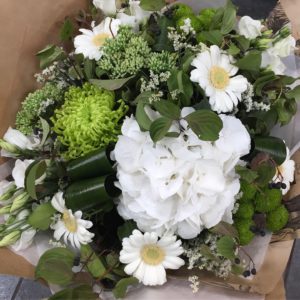 Bouquet blanc et vert